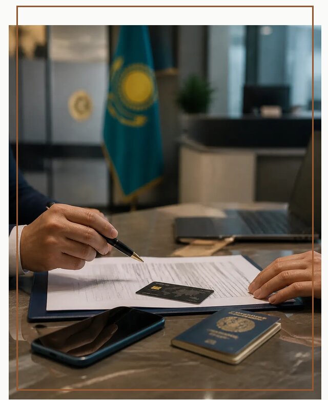 Открытие счета и банковской карты в Казахстане в Красном Сулине